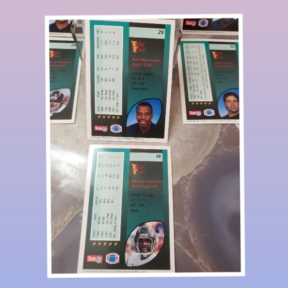 🏈Chargers set of 7 football trading cards🏈 - Picture 3 of 11